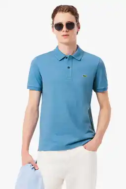 Wehkamp Lacoste slim polo blauw aanbieding