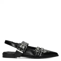 Wehkamp POSH by Poelman slingback loafers zwart aanbieding