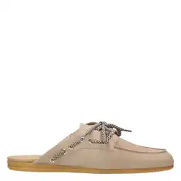 Wehkamp PS Poelman Loes suède clogs - beige aanbieding