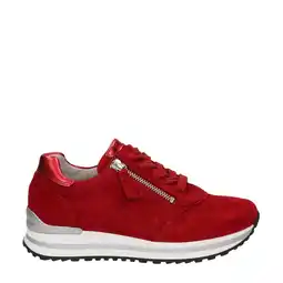 Wehkamp Gabor suède sneakers rood aanbieding