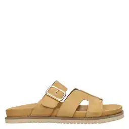 Wehkamp POSH by Poelman Livia suède slippers - beige aanbieding