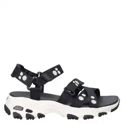 Wehkamp Skechers D'lites chunky sandalen zwart aanbieding