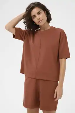 Wehkamp Kaffe T-shirt roodbruin aanbieding