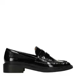 Wehkamp POSH by Poelman Bella lakleren loafers zwart aanbieding