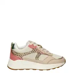 Wehkamp Nelson Kids chunky sneakers beige/roze aanbieding