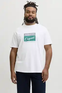 Wehkamp JACK & JONES PLUS SIZE regular T-shirt wit aanbieding
