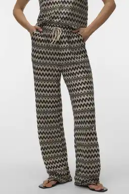 Wehkamp VERO MODA wide leg highwaist casual broek zwart aanbieding