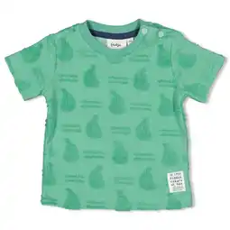 Wehkamp Feetje T-shirt Seaside Happiness groen aanbieding