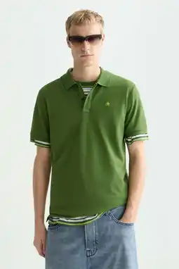 Wehkamp Scotch & Soda regular polo groen aanbieding