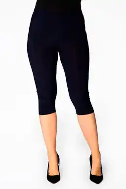 Wehkamp YOEK driekwart jersey legging donkerblauw aanbieding