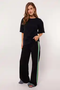 Wehkamp FLURESK straight regularwaist casual broek zwart aanbieding