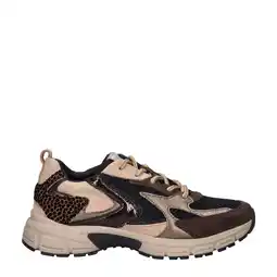 Wehkamp Gabor Comfort Optifit chunky leren sneakers beige/zwart aanbieding