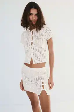 Wehkamp Mango mini rok - ecru aanbieding
