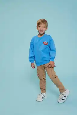 Wehkamp Sturdy sweater Run the Day blauw aanbieding