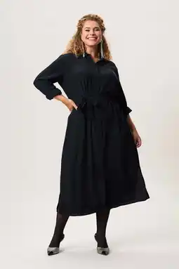 Wehkamp Miss Etam Plus blousejurk zwart aanbieding