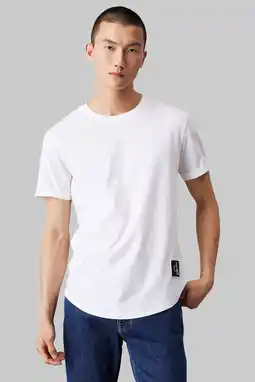 Wehkamp CALVIN KLEIN JEANS T-shirt BADGE bright white aanbieding