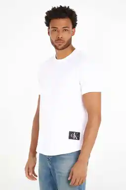 Wehkamp CALVIN KLEIN JEANS T-shirt BADGE bright white aanbieding