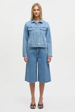 Wehkamp MADS NØRGAARD - COPENHAGEN highwaist denim short light blue denim aanbieding