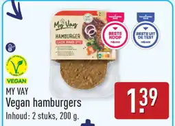 ALDI My vay vegan hamburgers aanbieding