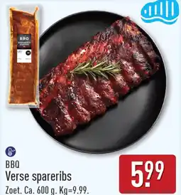 ALDI BBQ verse spareribs aanbieding