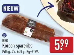 ALDI BBQ Korean spareribs aanbieding