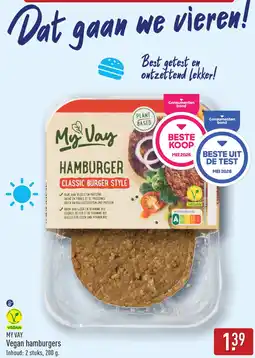 ALDI My vay vegan hamburgers aanbieding