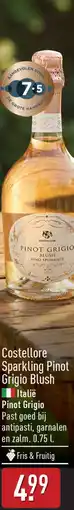 ALDI Costellore sparkling pinot grigio blush aanbieding