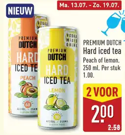ALDI Premium hard iced tea aanbieding