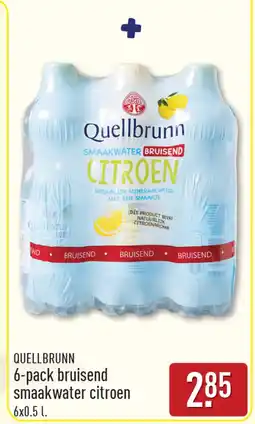 ALDI Quellbrunn bruisend smaakwater citroen aanbieding