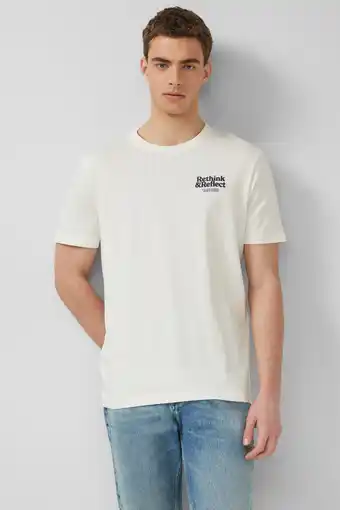 Wehkamp s.Oliver regular T-shirt ecru aanbieding