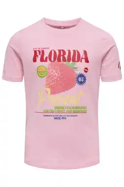 Wehkamp KIDS ONLY GIRL T-shirt roze aanbieding
