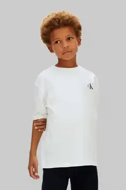 Wehkamp Calvin Klein T-shirt wit aanbieding