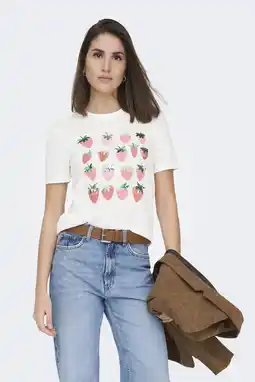 Wehkamp ONLY T-shirt wit aanbieding