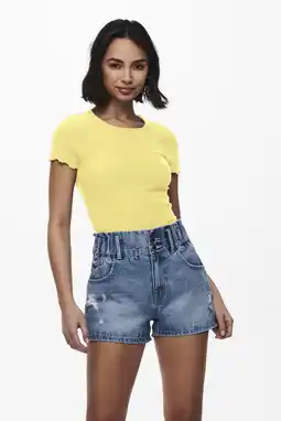 Wehkamp ONLY cropped top rib gebreid aanbieding