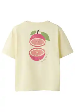 Wehkamp NAME IT KIDS T-shirt met backprint lichtgeel aanbieding