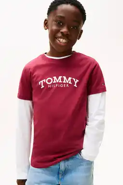 Wehkamp Tommy Hilfiger T-shirt rood aanbieding