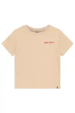 Wehkamp Daily7 T-shirt met backprint zand aanbieding