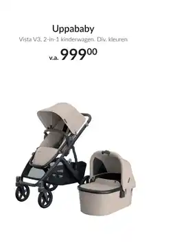 Babypark Uppababy Vista V3, 2-in-1 kinderwagen aanbieding