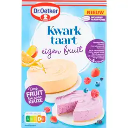 Dirk Dr. Oetker Kwarktaart eigen fruit aanbieding