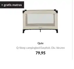 Babypark Qute q-sleep campingbed easyfold aanbieding