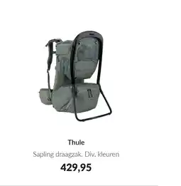 Babypark Thule sapling draagzak aanbieding