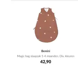 Babypark Bemini magic bag slaapzak 1-4 maanden aanbieding