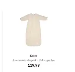 Babypark Koeka 4-seizoenen slaapzak - malmo pebble aanbieding