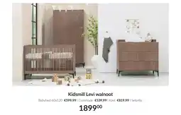Babypark Kidsmill Levi walnoot aanbieding