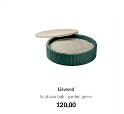 Babypark Liewood Saul zandbak garden green aanbieding