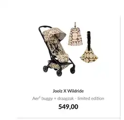 Babypark Joolz x wildride aer² buggy + draagzak aanbieding