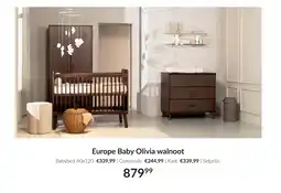 Babypark Europe Baby Olivia walnoot aanbieding