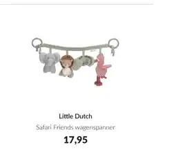Babypark Little dutch safari friends wagenspanner aanbieding