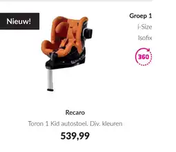 Babypark Recaro toron 1 kid autostoel aanbieding