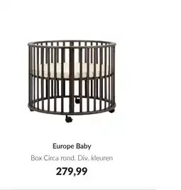 Babypark Europe baby box circa rond aanbieding
